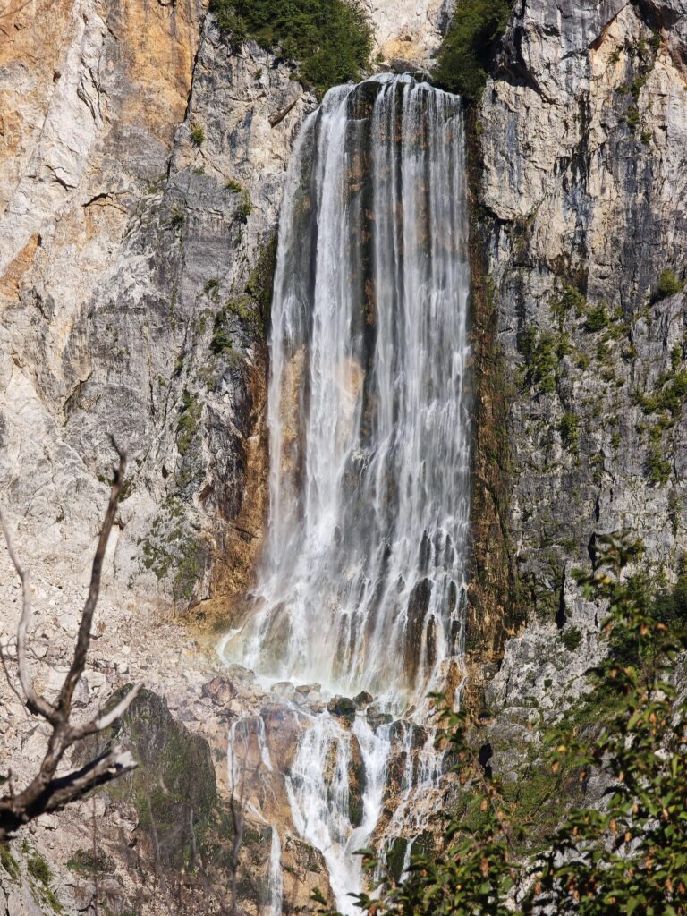 Boka Wasserfall im Nationalpark Triglav