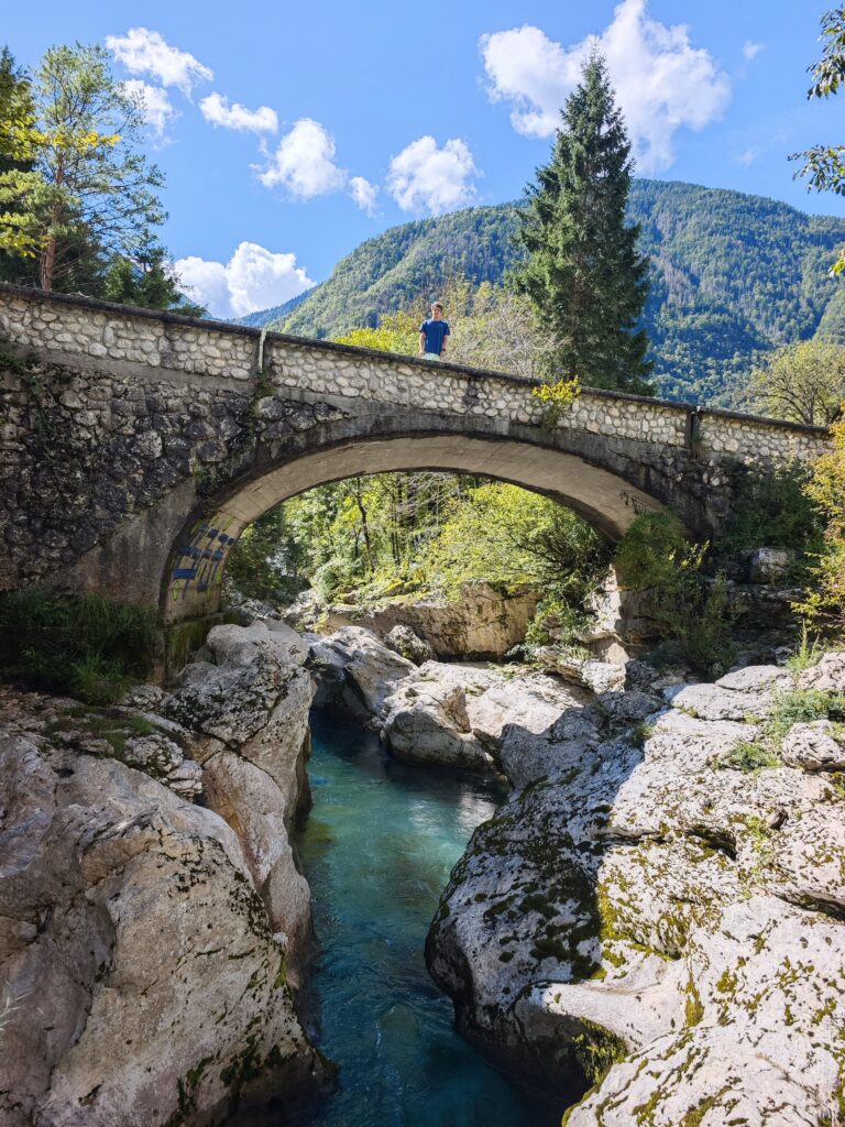 Kleine Soca Tröge im Nationalpark Triglav