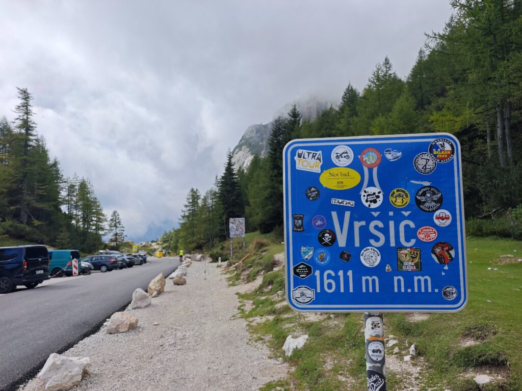Der Vršič Pass im NationalparkTriglav