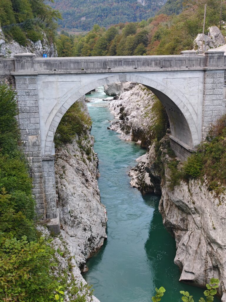 Napoleonsbrücke in Kobarid, Slowenien