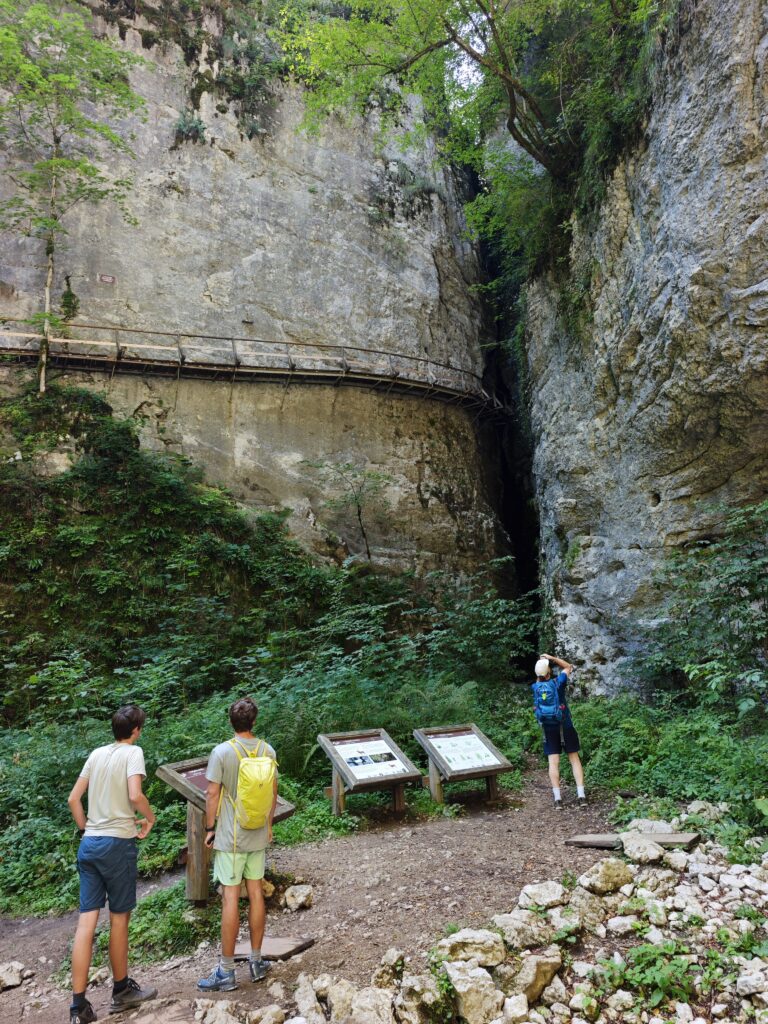 Der Eingang in die Pokljuka Schlucht - ein tolles Abenteuer im Nationalpark Triglav