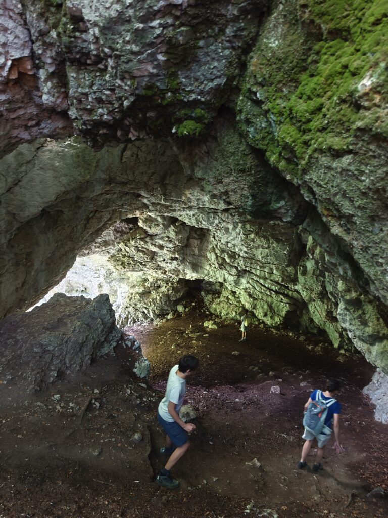 Höhlen in der Pokljuka Schlucht